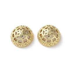 Золотой Шапочки и конусы для бусин, латунные, долговечный, стойки покрытие, полукруглый, золотые, 6x11.5 мм