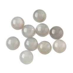 Grey Moonstone Кабошоны натурального серого лунного камня, полукруглые / купольные, 11.5~12x4.5~5.5 мм