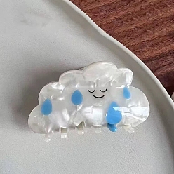 Teardrop Заколки-когти из ацетата целлюлозы для женщин и девочек, слеза, 80x50x45 мм