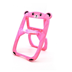 Ярко-Розовый Мини-стул тележка/стулья, аксессуары для домашнего кукольного домика с микро-ландшафтом, ярко-розовый, 135x120x170 мм