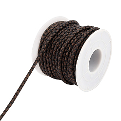 Коричневый Коровьей шнур, для аксессуаров для изготовления ожерелий и браслетов, кофе, 3 мм