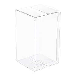 White PVC Plastic Box, Rectangle, White, 9x9x16cm
