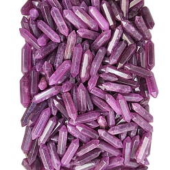 Аметист Натуральный лечебный камень аметист, камень в форме пули с двойными концами, для балансировки рейки, 32x8 мм