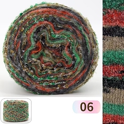 Разноцветный 2-слойная шерстяная пряжа, для вязания спицами и крючком, красочный, 1.5 мм