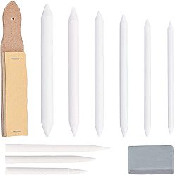 (52) Непрозрачная лаванда Блендеры для бумажного искусства, тортильон эскиз искусство белый рисунок перо инструмент, блок наждачной бумаги, художественный эскиз ластики сильной вязкой пластичности, разноцветные, 120x5 мм