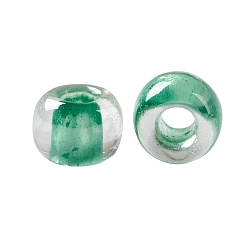 (343) Crystal Lined Jade TOHO Round Seed Beads, Japanese Seed Beads, (343) Crystal Lined Jade, 11/0, 2.2mm, Hole: 0.8mm, about 5555pcs/50g