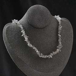 Лабрадорита Ожерелья из бисера с натуральным лабрадоритом для мужчин и женщин, с карабинами из нержавеющей стали и удлинителем цепи из нержавеющей стали, серебряные, 15.87~16.14 дюйм (40.3~41 см)