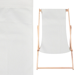 Snow 2Pcs Oxford Canvas Chair, Beach Chair Cloth Replacement Supplies, Snow, 1150x430x3.5mm
