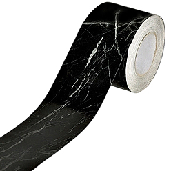 Черный Водостойкая и влагостойкая наклейка из ПВХ, чёрные, 52 мм