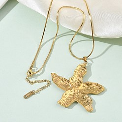 Золотой Океан 304 подвеска в виде морской звезды из нержавеющей стали для женщин, золотые, 16.10 дюйм (40.9 см)