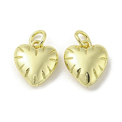 Echt 18 k vergoldet Gestellmessinganhänger, mit Sprungring, cadmiumfrei und bleifrei, langlebig überzogen, Herzanhänger, echt 18 k vergoldet, 12.5x10.5x4.5 mm, Bohrung: 3 mm