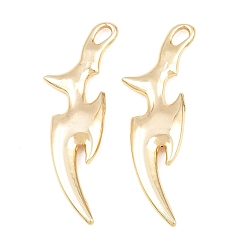Doré  304 en acier inoxydable gros pendentifs, poignard charmes, crémaillère plaquage, plaqué longue durée, or, 54x16x4.5mm, Trou: 3x5mm