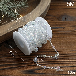 Round Plastic Bead, for Party Decoration, Round, 11mm, 5m/roll
