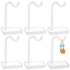 Другие 6шт. пластиковые подставки для демонстрации отдельных браслетов, прозрачные, 7x5x11.2 см