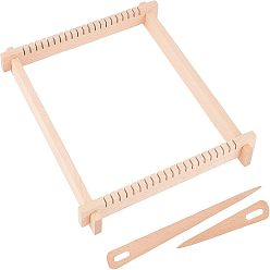 BurlyWood Wooden Knitting Looms Tool Sets, for DIY Knitting Tapestry, Scarf, BurlyWood, 282x25x10mm