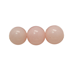 Pink Природный нефрит машан бусины нитки, окрашенные, круглые, розовые, 8 мм, отверстие : 1 мм, около 50 шт / нитка, 16 дюйм