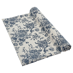 Blanc Floral 2m tissu de lin, accessoires du vêtement, motif de fleur, floral blanc, 1590x1mm
