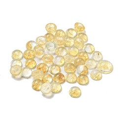 Стеклянный Камень Арбуза Синтетический кофе, арбуз, камень, стеклянные кабошоны, полукруглый, 4x2~2.5 мм