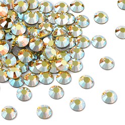 80310 200 Citrine AB Камни preciosa® crystal hotfix с плоской основой, чешский хрусталь, круглый(438 11 612 шатон роза вива 12 ®), 80310 200 цитрин аб, ss 16 (3.8~4 мм)