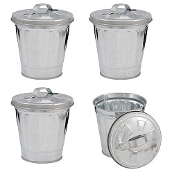 Платина Железный мусорный бак, для интерьера, многоцелевые органайзеры и системы хранения для дома, офис, платина, 95x107 мм