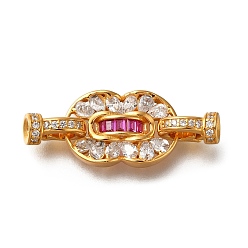 Золотой 925 стерлингового серебра микро проложить кубического циркония раз за застежками, золотые, 29 мм