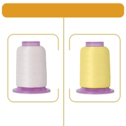 Белый Полупрозрачная - чувствительная полиэфирная нить, белые, 49x35 мм