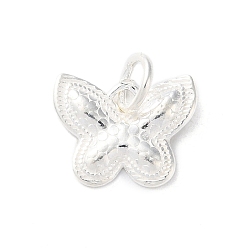 Бабочка 925 подвески в виде насекомых из стерлингового серебра, с прыжковых колец, серебро , бабочка, 11x13.5x1.7 мм, отверстие : 3.8 мм