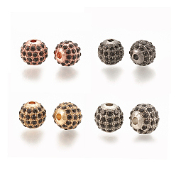 (52) Непрозрачная лаванда Шарик сплава, со стразами, круглые, струя, разноцветные, 8x8 мм, отверстие : 1.5 мм