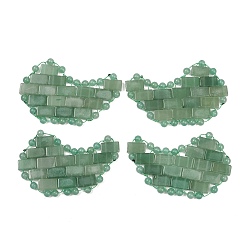 Зеленый Авантюрин Натуральные зеленые авантюриновые патчи для глаз, массажер для глаз для расслабления глаз и медитации, 58x88x5 мм