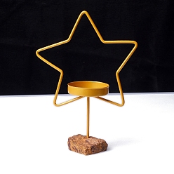 Звезда Металлические подсвечники, с подвалами из драгоценных камней, звезда, 170x70 мм