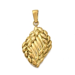 Rhombus 304 подвески из нержавеющей стали, золотые, ромб, 31x18.5x4.5 мм, отверстие : 6.5x3.5 мм