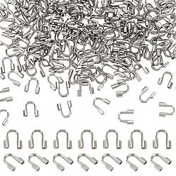 Нержавеющая Сталь Цвет 200 шт. 304 Защитная проволока из нержавеющей стали и защитные приспособления, цвет нержавеющей стали, 5x4.5x1.2 мм, отверстие : 0.7 мм