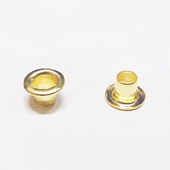 Золотистый Выводы люверса с железной втулкой, с шайбами, сменный пакет для ремонта сумки, золотые, 0.6x0.4 см, Внутренний диаметр: 0.3 cm