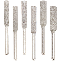 Нержавеющая Сталь Цвет 18 шт 3 стиль 304 алмазные круги для заточки из нержавеющей стали, алмазный файл, комплект бензопилы, шлифовальные шлифовальные инструменты, цвет нержавеющей стали, 4.55x0.4~0.55 см, 6 шт / стиль