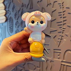 Свинья Украшения для дисплея автомобиля из мультфильма пвх, украшения для дома и офиса в машине, свинья, 60x42x84 мм