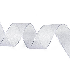 Гейнсборо Полиэстер атласные ленты, для подарочной упаковки, светло-серые, 1-1/8 дюйм (27 мм), около 100.00 ярдов (91.44 м) / рулон