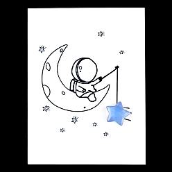 Опал Орнамент из резных фигурок из опалита, для домашнего украшения рабочего стола, Подарочная карта своими руками с вдохновением, звезда, 15x15 мм