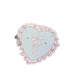 Сердце Бумажные карты дисплей ювелирных изделий, сердце, 7x6.7 см