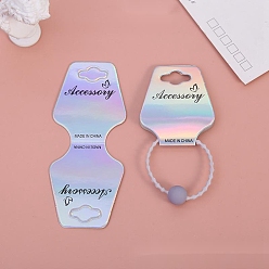 Pink Карта бумага дисплей, используется для ожерелья и браслеты, со словом сделано в китае, розовые, 11x4.6x0.04 см, отверстие : 10.5x19.5 мм