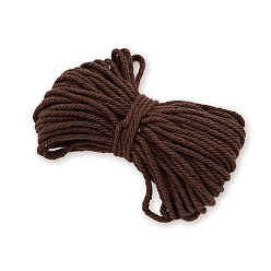 Кокосово-Коричневый Хлопковый шнур макраме, круглая веревка макраме для настенных вешалок, украшения в стиле бохо, макраме своими руками, кокосового коричневый, 3 мм, около 21.87 ярдов (20 м) / пачка