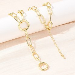 Настоящее золото 18K Латунные цепочки-скрепки и лариаты, с пружинными кольцами ворот, долговечный, стойки покрытие, без свинца и без кадмия, реальный 18 k позолоченный, 16.93 дюйм (43 см)