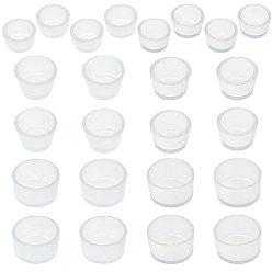Clear 24Pcs 6 Styles Silicone Cover, Clear, 6.5~8mm, Inner Diameter: 6.5~12mm, 4pcs/style