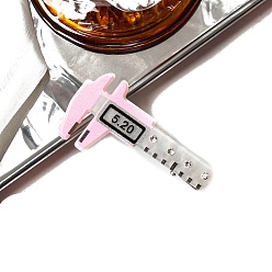 Бледно-Розовый Симпатичная заколка для волос из акрила со стразами, розовый жемчуг, 55x20 мм