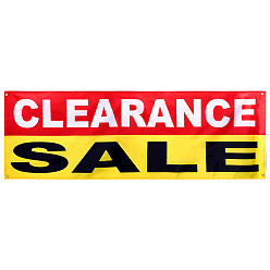 Jaune Panneau de vente en polyester liquidation, rectangle, jaune, 1780x598x0.5mm