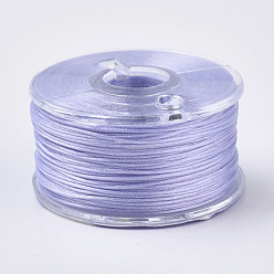 Lilac Special Coated Polyester Beading Threads for Seed Beads, Lilac, 0.1mm, about 50yards/roll
