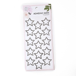 Silver Acrylic 3D Stickers, for DIY Scrapbooking and Craft Decoration, Silver, 230x105mm