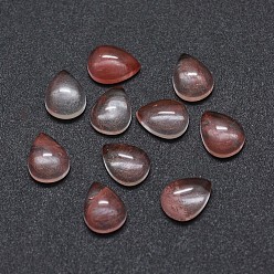 Стеклянный Камень Арбуза Арбуз каменные кабошоны, слеза, 8x6x3 мм