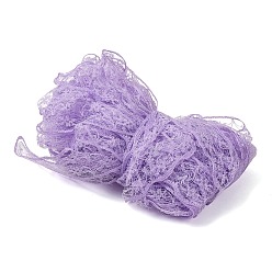 Purple Polyester Lace Ribbon, Wavy Trim, Flower, for Jewelry Making, Purple, 7/8 inch(22mm), about 10.94 Yards(10m)/pc