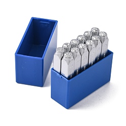 Платина Железные штампы, смешанные узоры, платина, 65.5x10 мм, 12 шт / коробка