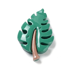 Лист Кабошоны из непрозрачной смолы на осеннюю тематику, мультяшные кабошоны, лист, 32x20.5x5.5 мм